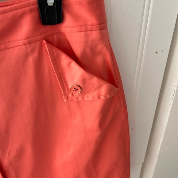 NWT Button-Front Coral Skirt by Anne Klein Design, Mid Knee Length - Picture 10 of 13